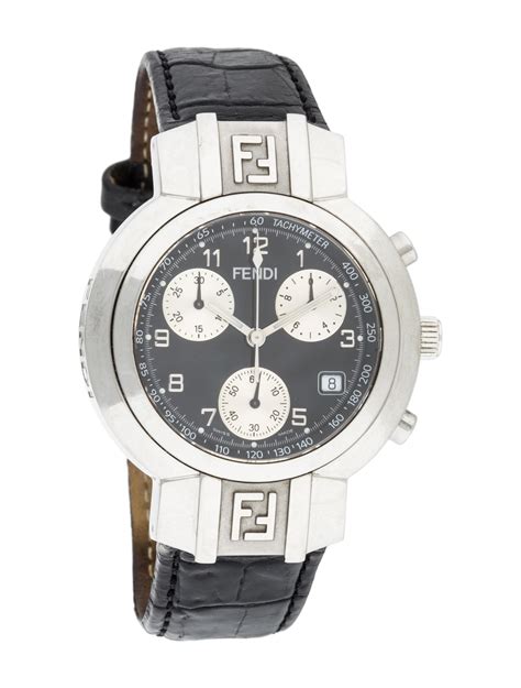 fendi zucca chronograph watch
